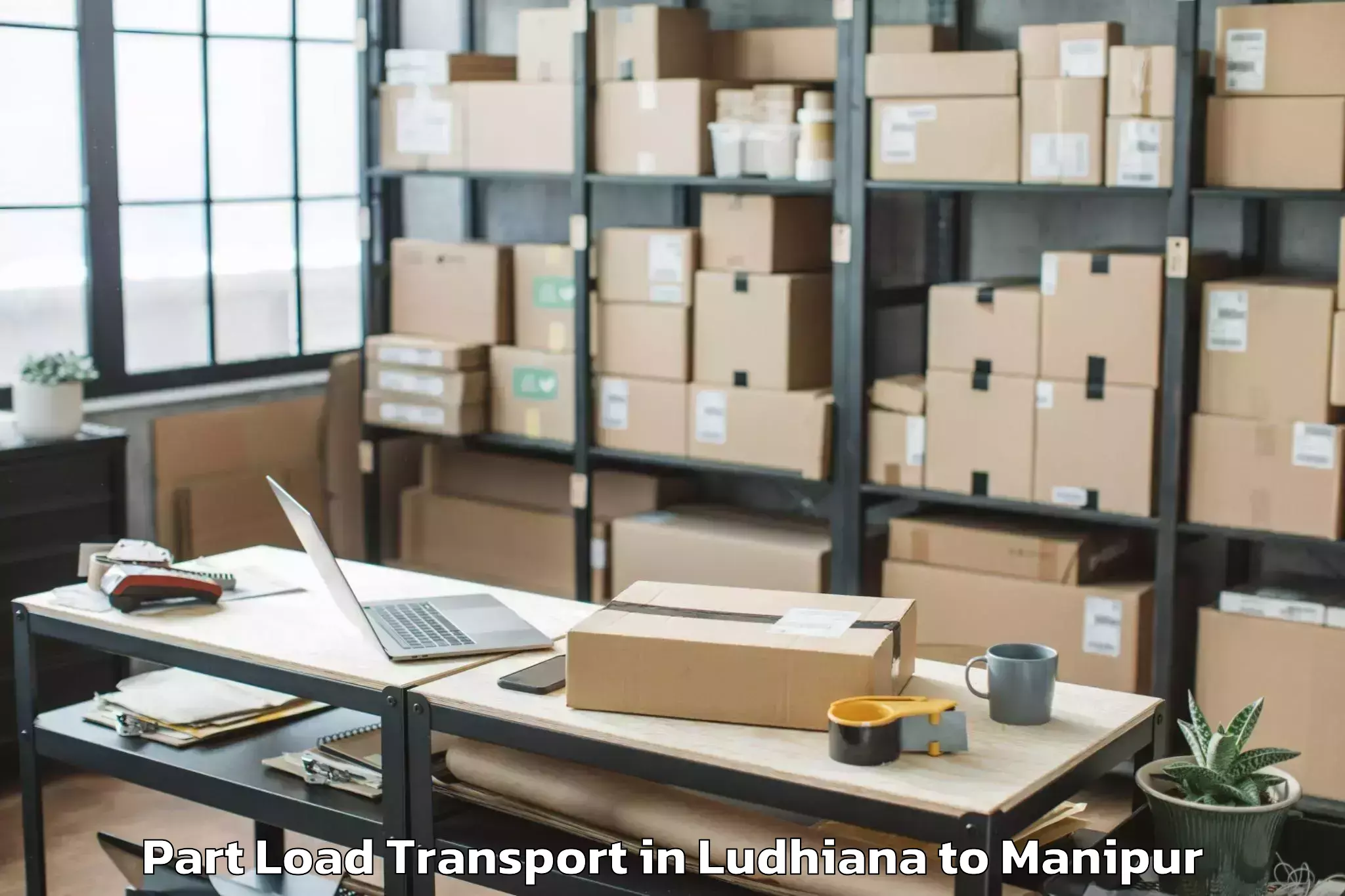 Reliable Ludhiana to Nambol Part Load Transport